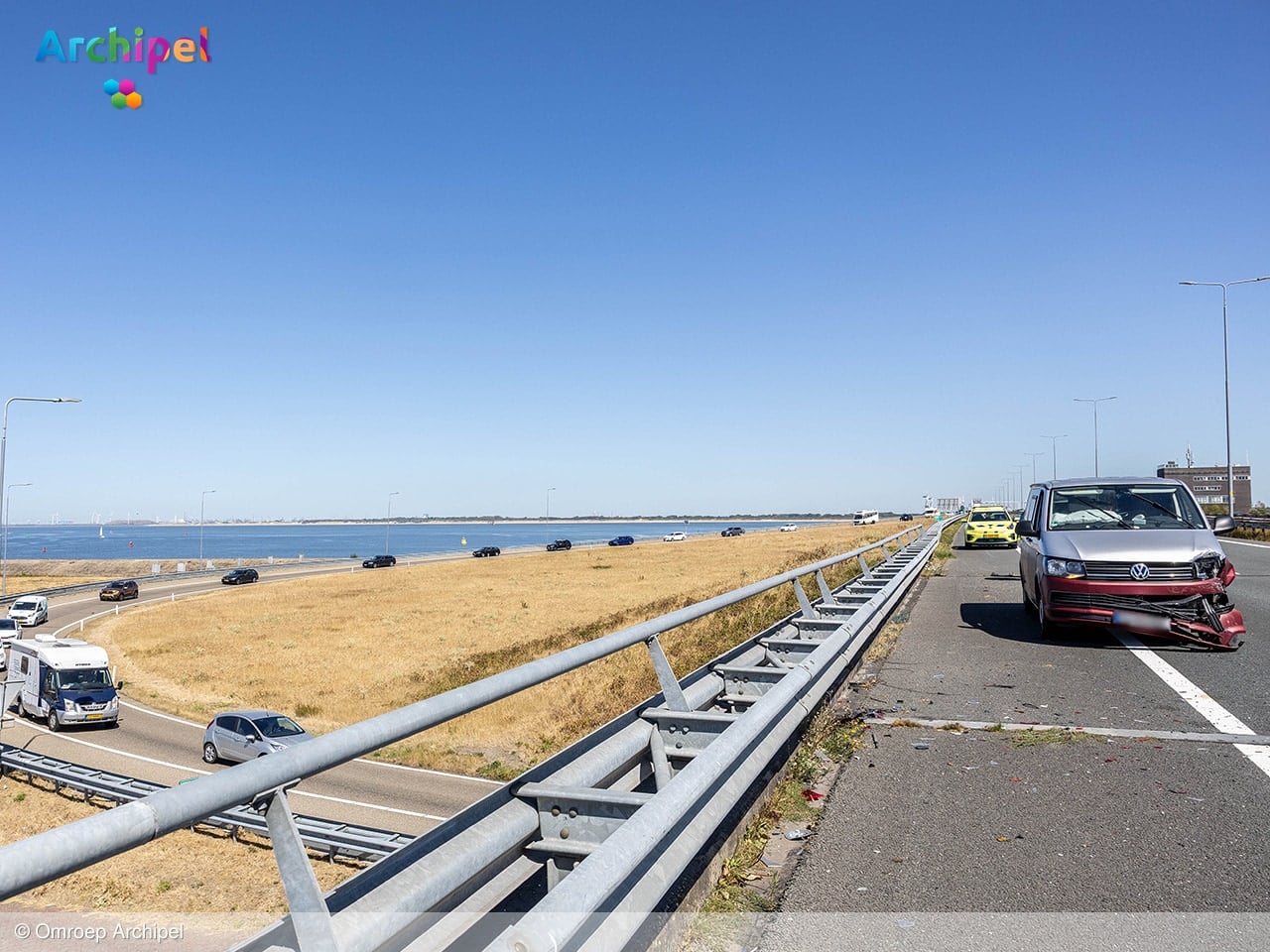 Drie voertuigen betrokken bij ongeval op N57 bij Stellendam
