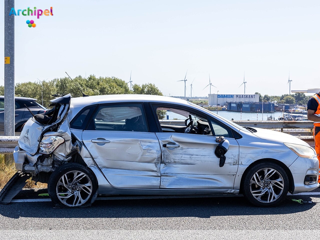 Drie voertuigen betrokken bij ongeval op N57 bij Stellendam