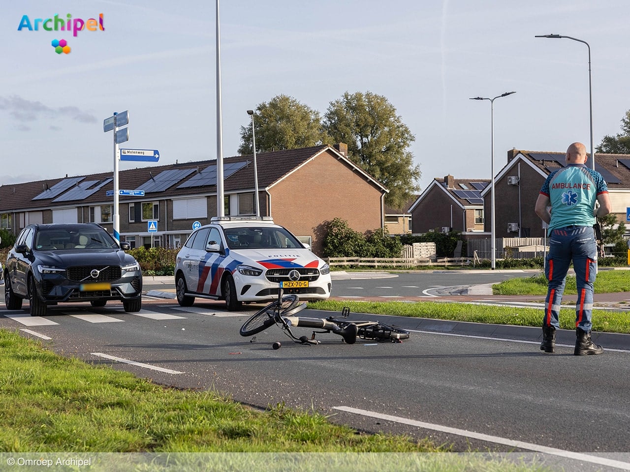 Fietser gewond na aanrijding met auto