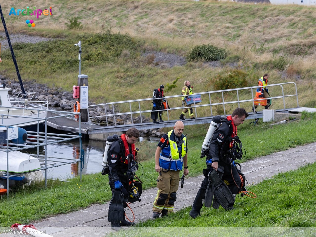 Hulpgeroep in haven Ouddorp leidt tot grote zoekactie