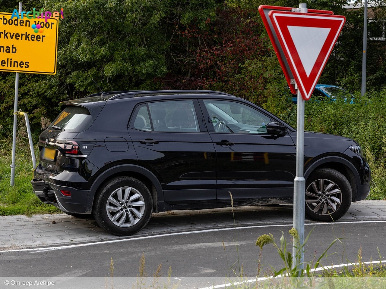 Ongeval tussen twee auto’s op kruising N215