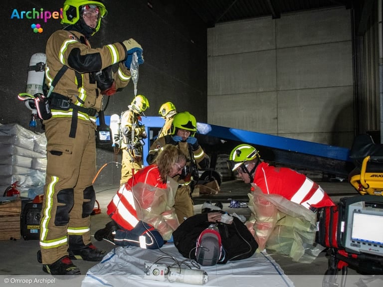 Giftige gaswolk trekt richting Oude-Tonge in oefenscenario