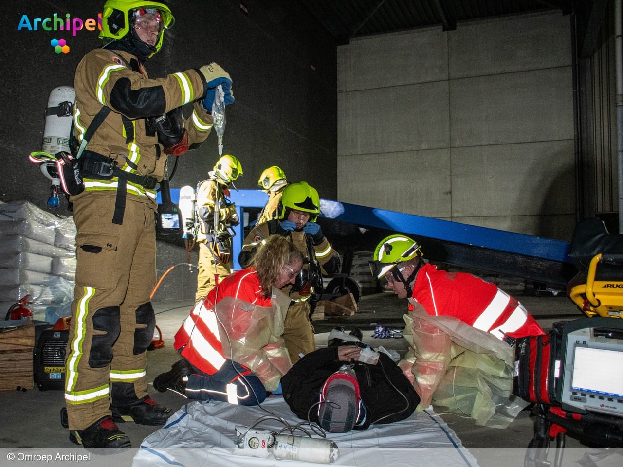 Giftige gaswolk trekt richting Oude-Tonge in oefenscenario