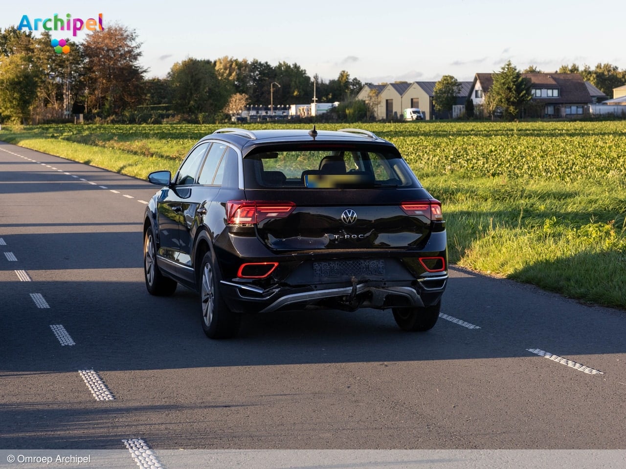 Twee auto's betrokken bij kop-staartbotsing op N215