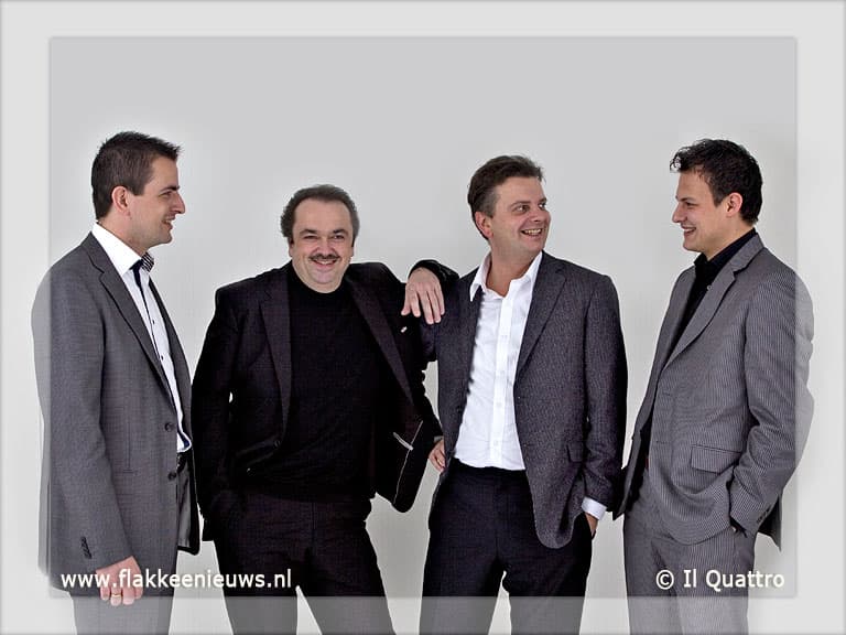Concert Il Quattro in Ouddorp voor ziekenhuis Jeruzalem
