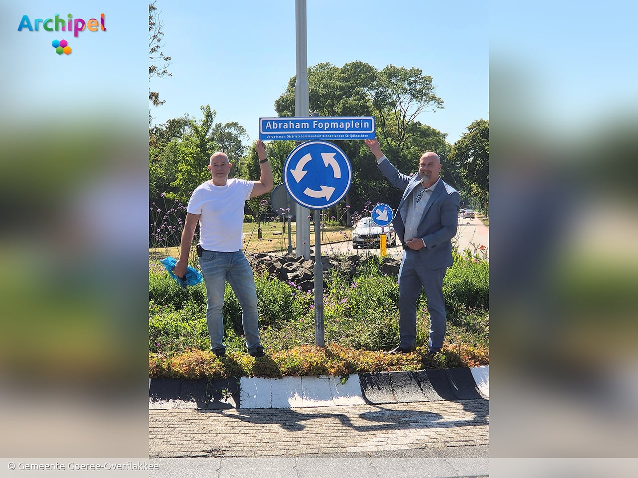 Rotonde vernoemd naar 'burgemeester van het eiland' Abraham Fopma