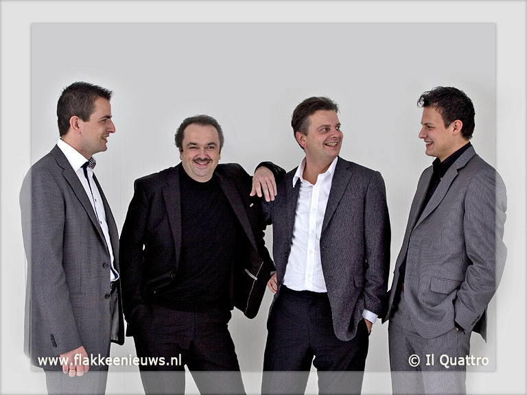 Concert Il Quattro in Ouddorp voor ziekenhuis Jeruzalem