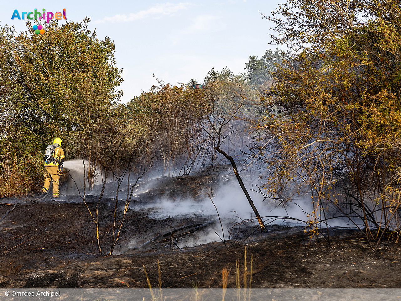 Duinbrand bij de Kwade Hoek